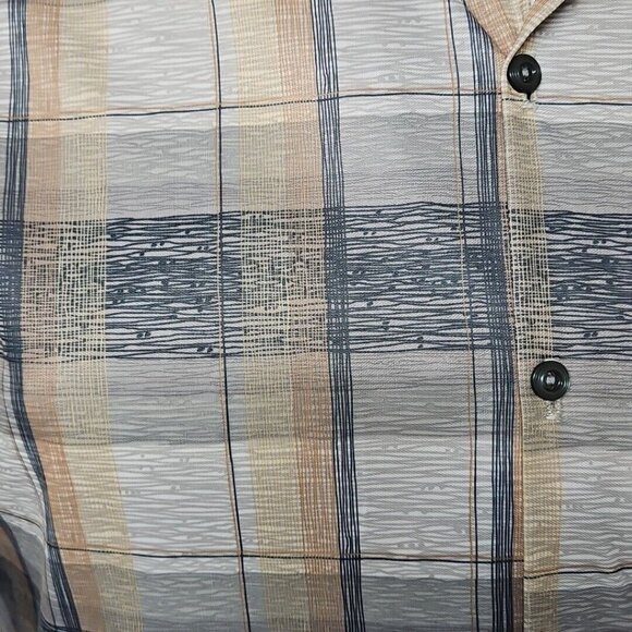 Vtg 60s 70s Disco Shirt Mens XL Big Collar Polyester Groovy Styled in California - Picture 5 of 9